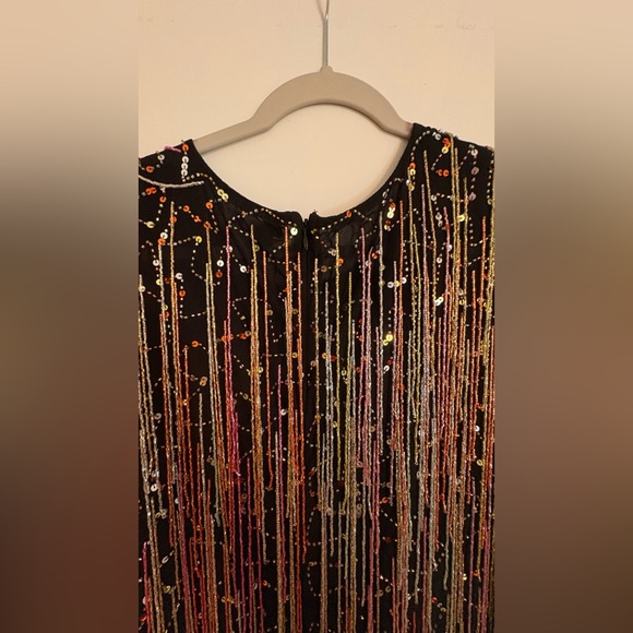 Nasty Gal Tassel Beaded Mini Shift Dress - Picture 5 of 6